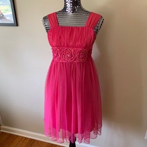 Girl’s/Junior Hot Pink Flower Dress